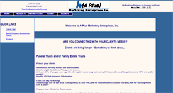 Desktop Screenshot of aplusmarketing.org