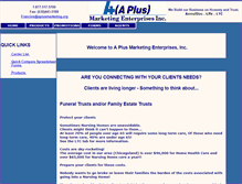 Tablet Screenshot of aplusmarketing.org
